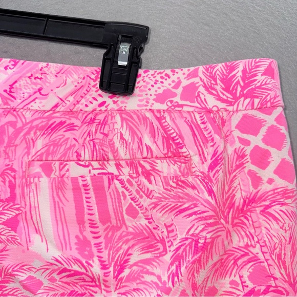 Lilly Pulitzer - NWOT women’s Palm beach Paradise hot pink white short pants 16 - Picture 5 of 7
